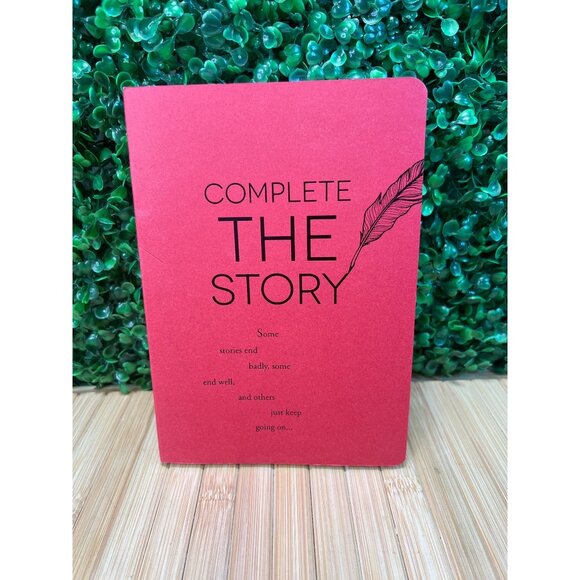 COMPLETE THE STORY creative writing prompt journal Writing Notebook Summer - Picture 1 of 8